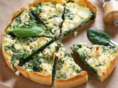 Spinat-Feta-Kuchen | Quiche | vegetarisch